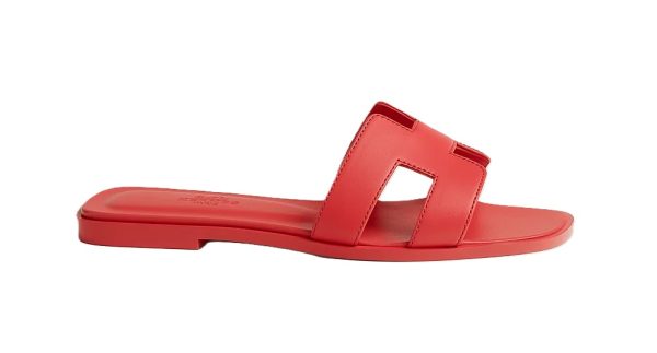 Hermes Sandal Oran Rose Vermillon - Imagen 2