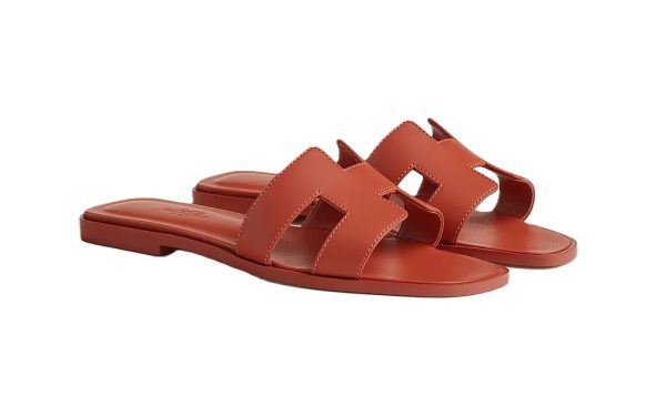 Hermes Sandal Oran Rouge De Turin