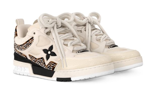 Louis Vuitton Skate Sneaker Cream White Tacks - Image 2