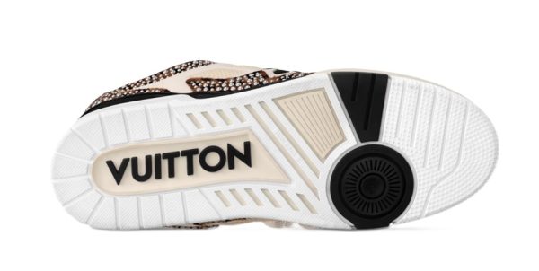 Louis Vuitton Skate Sneaker Cream White Tacks - Image 4