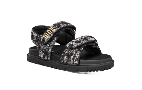 Dior Dioract Sandal Black Grey