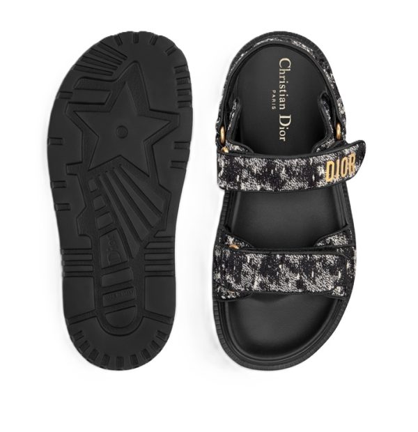 Dior Dioract Sandal Black Grey - Image 3