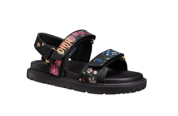 Dior Dioract Sandal Black Multicolor