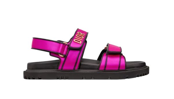 Dior Dioract Sandal Pink Satin - Imagen 2