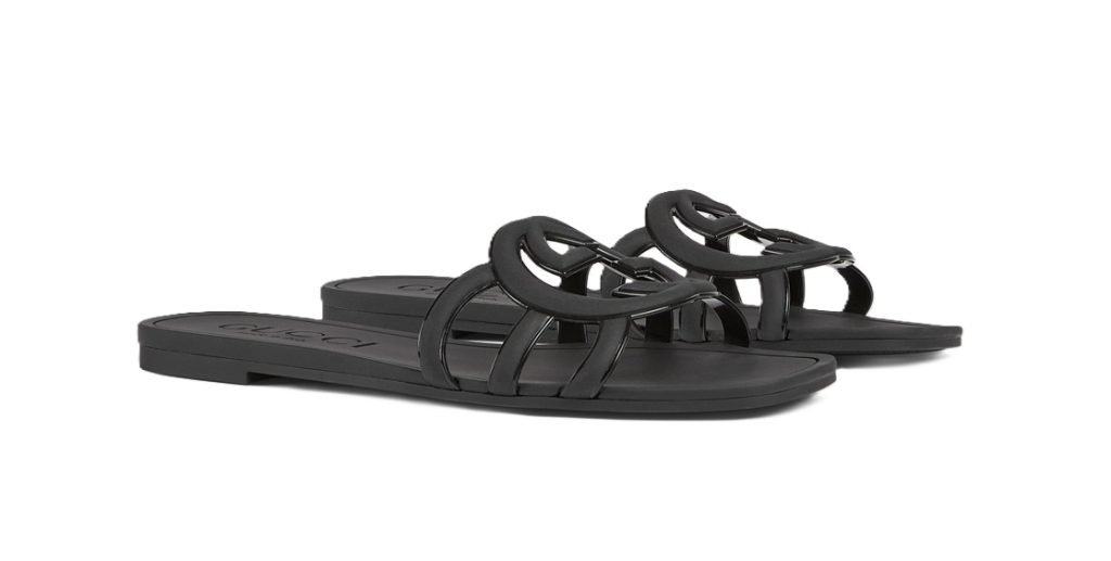 Interlocking G Slide Sandal Black