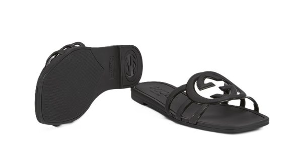 Interlocking G Slide Sandal Black - Image 4