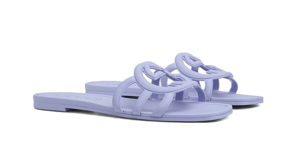 Interlocking G Slide Sandal Lilac