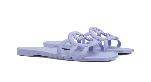 Interlocking G Slide Sandal Lilac