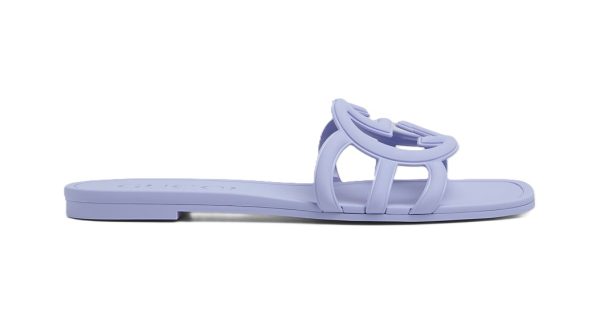 Interlocking G Slide Sandal Lilac - immagine 2