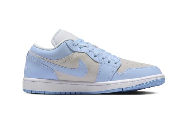 Nike Air Jordan 1 Low Grey White Aluminium - Image 3
