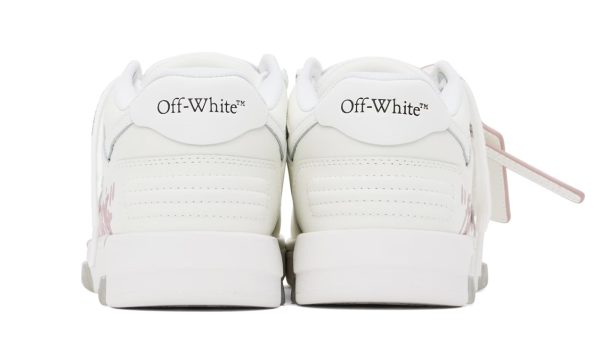 Off-White OOO Low-Top “For Walking” White Pink – Image 4