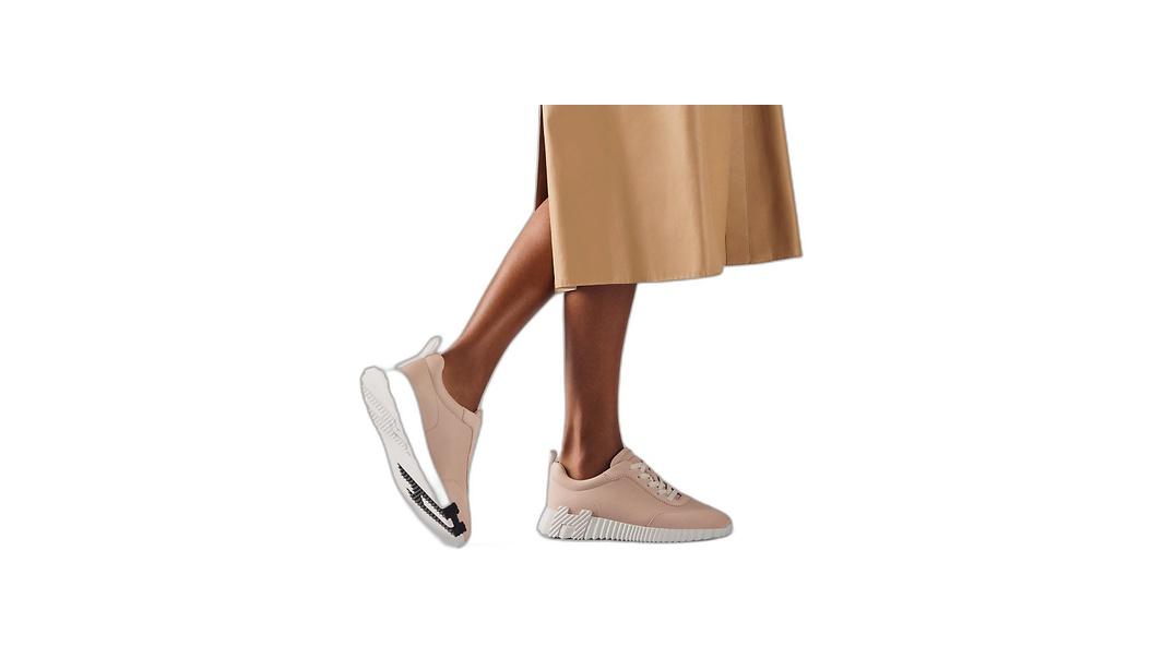 Hermes Tenis Bouncing Rose Palomino - Imagen 5