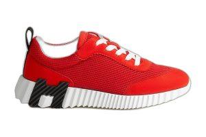 Hermes Tenis Bouncing Rouge Grenadine