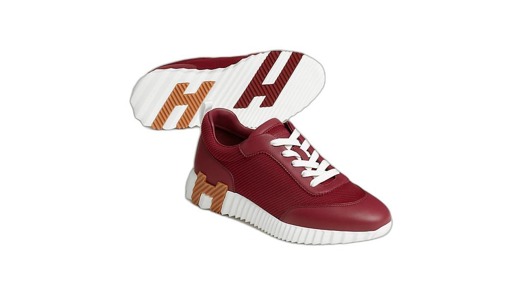 Hermes Tenis Bouncing Rose Lie De Vin - Imagen 3