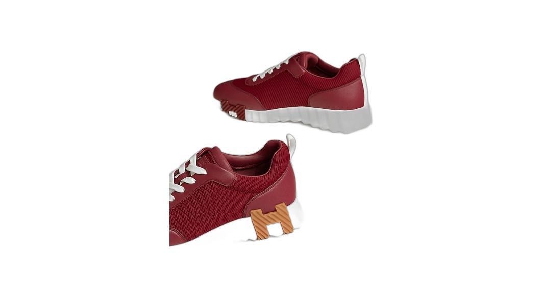 Hermes Tenis Bouncing Rose Lie De Vin - Imagen 4
